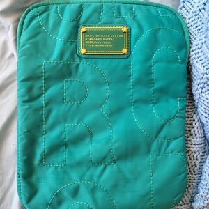 Marc by Marc Jacobs Green Quilted Tablet Carrier